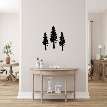 Single Pine Tree Metal Wall Decor